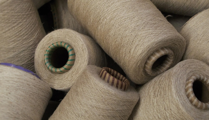 Nylon-air covered yarn